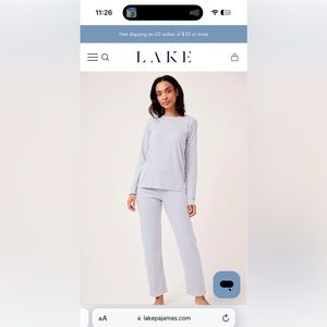 Pima long long weekend set in classic navy